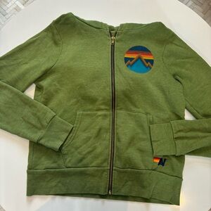 AVIATOR NATION ZIP HOODIE, Rare Army Green, Small